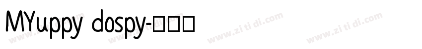 MYuppy dospy字体转换